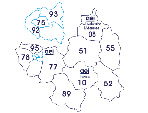 aube marne haute-marne Meuse ardennes Yonne Yvelines Hauts-de-Seine Seine Seine-Saint-Denis Seine-et-marne Val-d'oise