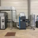 Installation avec récupérateur de chaleur par gainage sur un compresseur à vitesse variable dans une industrie agroalimentaire (77)