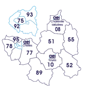 aube marne haute-marne Meuse ardennes Yonne Yvelines Hauts-de-Seine Seine Seine-Saint-Denis Seine-et-marne Val-d'oise